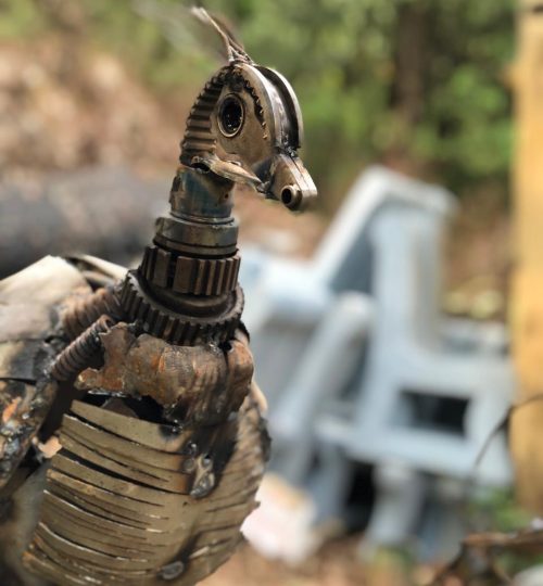 Car Parts Scrap Sculpture