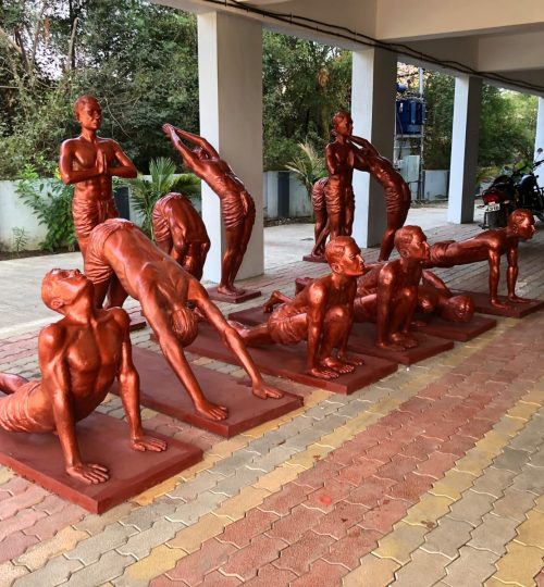 Surya Namaskar 12 Poses Statue